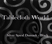 Napkins Silver Spiral Damask