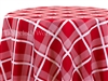 Cape Cod Plaid Red Tablecloths