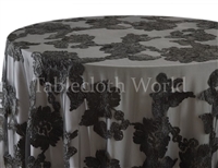 Princess Lace Black Tablecloths