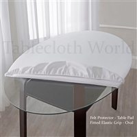 Table Pads Felt Elastic Fitted Oval