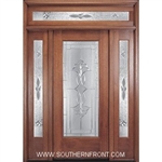 Ambassador 6-8 Full Lite Single and 2 Sidelights with Rectangular Transom