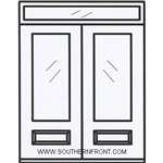 MAI Sarasota 6-8 Full Lite Double and Rectangular Transom