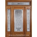 Symphony 6-8 Full Lite Single and 2 Sidelights with Rectangular Transom