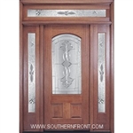 Ambassador 6-8 2/3 Arch Lite Single, 2 Sidelights and Rectangular Transom