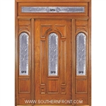 Queen Anne 6-8 Center Arch Single, 2 Sidelights and Rectangular Transom