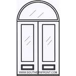 Queen Anne 8-0 Oval Lite Double and Half Round Transom