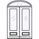 Queen Anne 8-0 Center Arch Double and Elliptical Transom