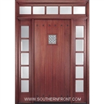 Solid 6-8 HTC800 Plank Single, 2 Sidelights and Rectangular Transom