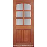 A79GP Square Top Arch 6 Lite Grooved Panel Single