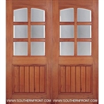 A79GP Square Top Arch 6 Lite Grooved Panel Double