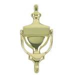  6" Solid Brass Door Knocker Bright Brass