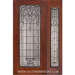 Palmetto 6-8 FG Full Lite Mahogany Single and 1 Sidelight