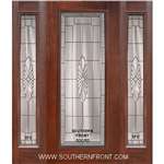 Versailles 6-8 FG Full Lite Cherry Single and 2 Sidelights