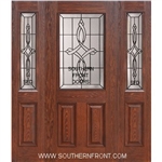 Marsais Fiberglass 1/2 lite Oak Single and 2 Sidelights