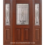 Versailles Fiberglass 1/2 lite Cherry Single and 2 Sidelights