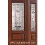 Marsala 3/4 Lite Cherry 1 Panel Single and 1 Sidelight