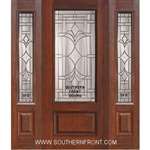 Marsala 3/4 Lite Cherry 1 Panel Single and 2 Sidelights