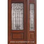 Palmetto 3/4 Lite Cherry 1 Panel Single and 1 Sidelight