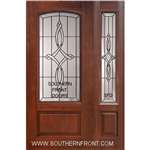 Marsais Arch Lite Cherry 1 Panel Single and 1 Sidelight