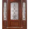Marsais Arch Lite Cherry 1 Panel Single and 2 Sidelights