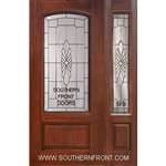 Versailles Arch Lite Cherry 1 Panel Single and 1 Sidelight