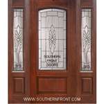 Versailles Arch Lite Cherry 1 Panel Single and 2 Sidelights