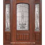 Versailles Arch Lite Cherry V Grooved Single and 2 Sidelights