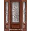 Brazos 8-0 3/4 Lite Cherry 1 Panel Single and 2 Sidelights