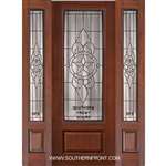 Brazos 8-0 3/4 Lite Cherry 1 Panel Single and 2 Sidelights