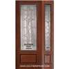 Marsala 8-0 3/4 Lite Cherry 1 Panel Single and 1 Sidelight