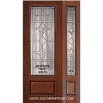 Marsala 8-0 3/4 Lite Cherry 1 Panel Single and 1 Sidelight