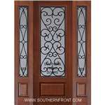 Palermo 8-0 GBG Cherry 1 Panel Single and 2 Sidelights