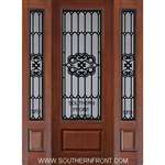 Tivoli 8-0 GBG Cherry 1 Panel Single and 2 Sidelights