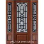 Verona 8-0 GBG Cherry 1 Panel Single and 2 Sidelights