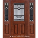 Cantania 6-8 1/2 Lite GBG Trad Mahogany Single and 2 Sidelights