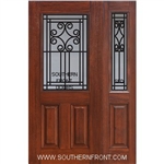 Novara 6-8 1/2 Lite GBG Trad Mahogany Single and 1 Sidelight