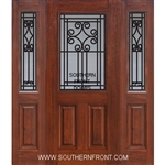 Novara 6-8 1/2 Lite GBG Trad Mahogany Single and 2 Sidelights