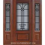 Cantania GBG 6-8 3/4 Lite Cherry 1 Panel Single and 2 Sidelights