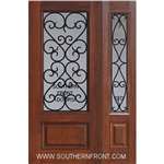 Palermo GBG 6-8 3/4 Lite Cherry 1 Panel Single and 1 Sidelight