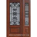 Verona GBG 6-8 3/4 Lite Cherry 1 Panel Single and 1 Sidelight