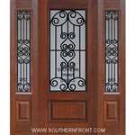 Verona GBG 6-8 3/4 Lite Cherry 1 Panel Single and 2 Sidelights