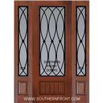 La Salle 8-0 3/4 Lite FG WI Cherry V Grooved Single and 2 Sidelights