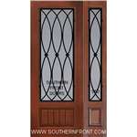 La Salle 8-0 3/4 Lite FG WI Cherry V Grooved Single and 1 Sidelight