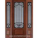 Valencia 8-0 3/4 Lite FG WI Cherry 1 Panel Single and 2 Sidelights