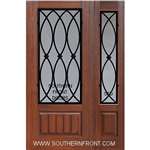 La Salle 6-8 3/4 Lite FG WI Cherry V Grooved Single and 1 Sidelight