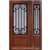 Valencia 6-8 3/4 Lite FG WI Cherry 1 Panel Single and 1 Sidelight