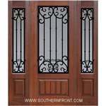 Valencia 6-8 3/4 Lite FG WI Cherry V Grooved Single and 2 Sidelights