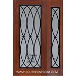 La Salle WI FG 6-8 Full Lite Mahogany Single and 1 Sidelight