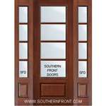 SDL 8-0 4 Horizontal  Lite Cherry 1 Panel Single and 2 Sidelights