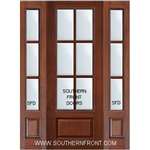 SDL 8-0 6 Lite Cherry 1 Panel Single and 2 Sidelights